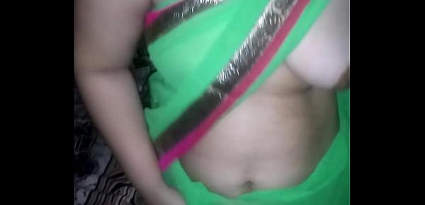  Shonali enjoying in green saree